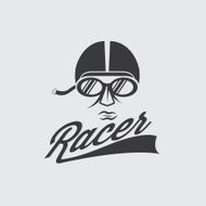 racer head vintage illustration N4