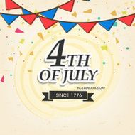 American Independence Day celebration poster or banner design
