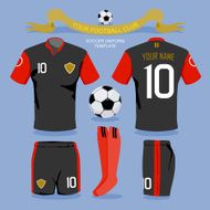 Soccer uniform template N9