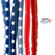 Happy 4th of July USA Independence Day Vector abstract background N4