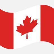 Background Flag of Canada on a gray background