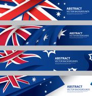 Abstract Australian Flag Australia Color Art (vector Art)