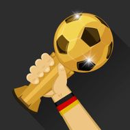 Soccer trophy for Germany