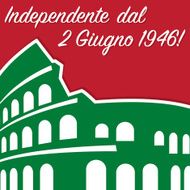 Italian Republic Day card in vector format N17