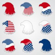 Patriotic American Symbol for Holiday Eagle