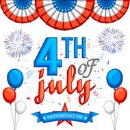 American Independence Day celebration background