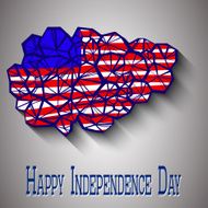 Happy independence day card United States of America 4 th N4