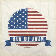 American Independence Day sticker or tag N2
