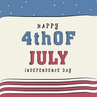 American Independence Day greeting card N2