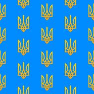 Ukranian trident seamless pattern