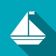 Vector icon of yacht N15