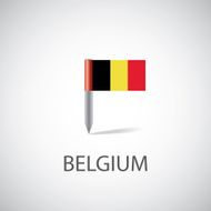 belgium flag pin