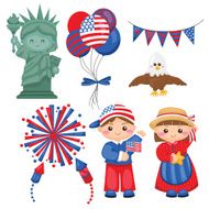July 4th Vector Set