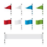 Golf flag and banner set