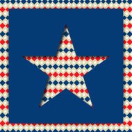 Creative star for American Independence Day celebration