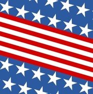 Patriotic background with stars - Illustration