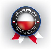 Made in POLAND Polish seal Flag (Vector)