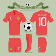 Soccer uniform template N12