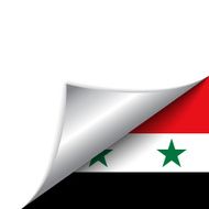 Syria Country Flag Turning Page N2