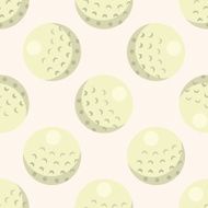 golf equipment cartoon seamless pattern background N36
