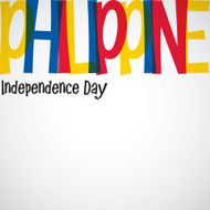 Philippines Independence Day card in vector format N27