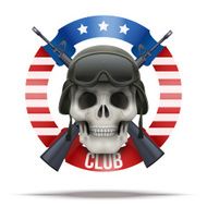 Military club or company badges and labels logo