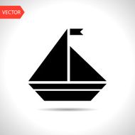 Vector icon of yacht N16