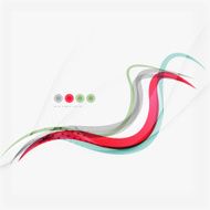 Red and blue wave lines N15