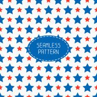 Patriotic pattern stars American symbols USA flag 4th of July