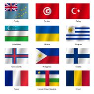 Set Flags of world sovereign states N61