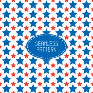 Patriotic stars pattern American symbols USA flag 4th of July