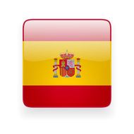 Square icon with flag of Spain N2