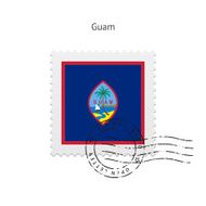 Guam Flag Postage Stamp