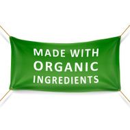 made with organic ingredients banner