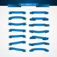 Collection of Ribbons - With blue ribbons vector eps10 N2