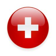 Round icon with flag of Switzerland N2