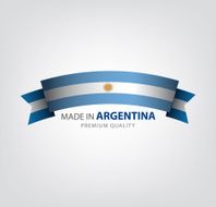 Made in ARGENTINA Argentinian ribbon Flag (Vector)
