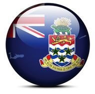 Map on flag button of Cayman Islands