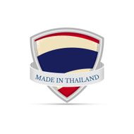 Made in thailand Flag of Thailand on the shield