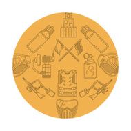 Abstract vector background for paintball