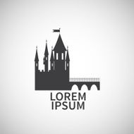 Silhouette of a medieval castle