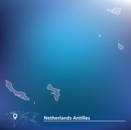 Map of Netherlands Antilles