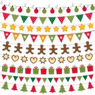 Christmas decoration vector set
