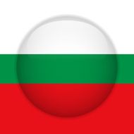 Bulgaria Flag Glossy Button N5
