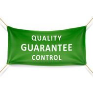 quality guarantee control banner