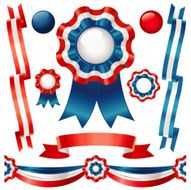 Ribbons in Red White and Blue