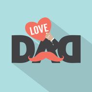 Love Dad Typography Design