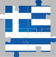 Greek Flag in puzzle N2