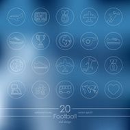Set of football icons N6
