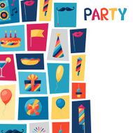 Celebration background with party icons and objects N2